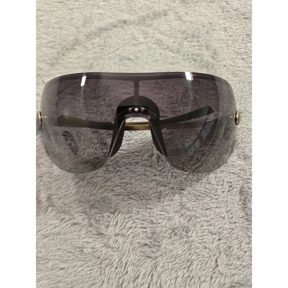 Vintage Y2K Gucci Shield Sunglasses Rimless Wrap GG1854/S 3YGMH Tom Ford Era
